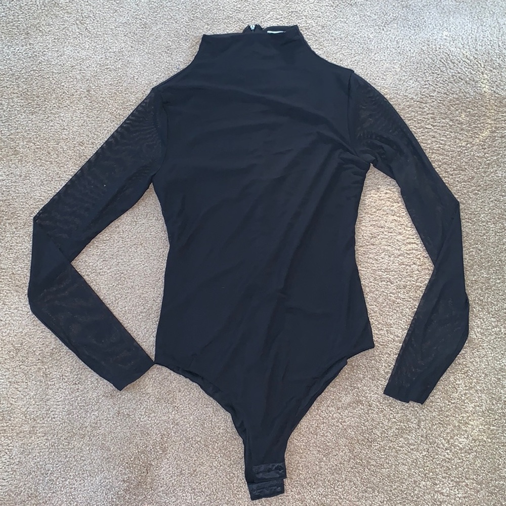 Tiger mist black mesh body suit